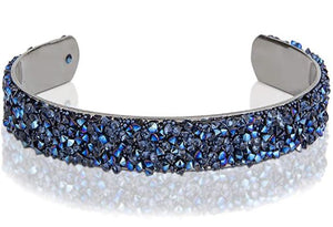 UNE DOUCE Rhinestone Bangle Bracelet for Women (Choose Your Color)