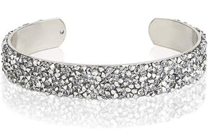 UNE DOUCE Rhinestone Bangle Bracelet for Women (Choose Your Color)
