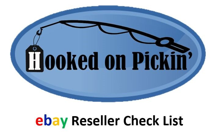 Hooked on Pickin' Reseller Program DIGITAL COPY Amazon, Ebay, Goodwill Checklist Cards
