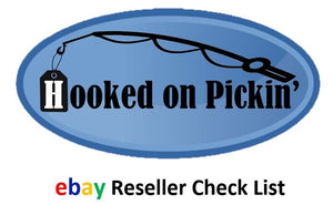 Hooked on Pickin' Reseller Program DIGITAL COPY Amazon, Ebay, Goodwill Checklist Cards