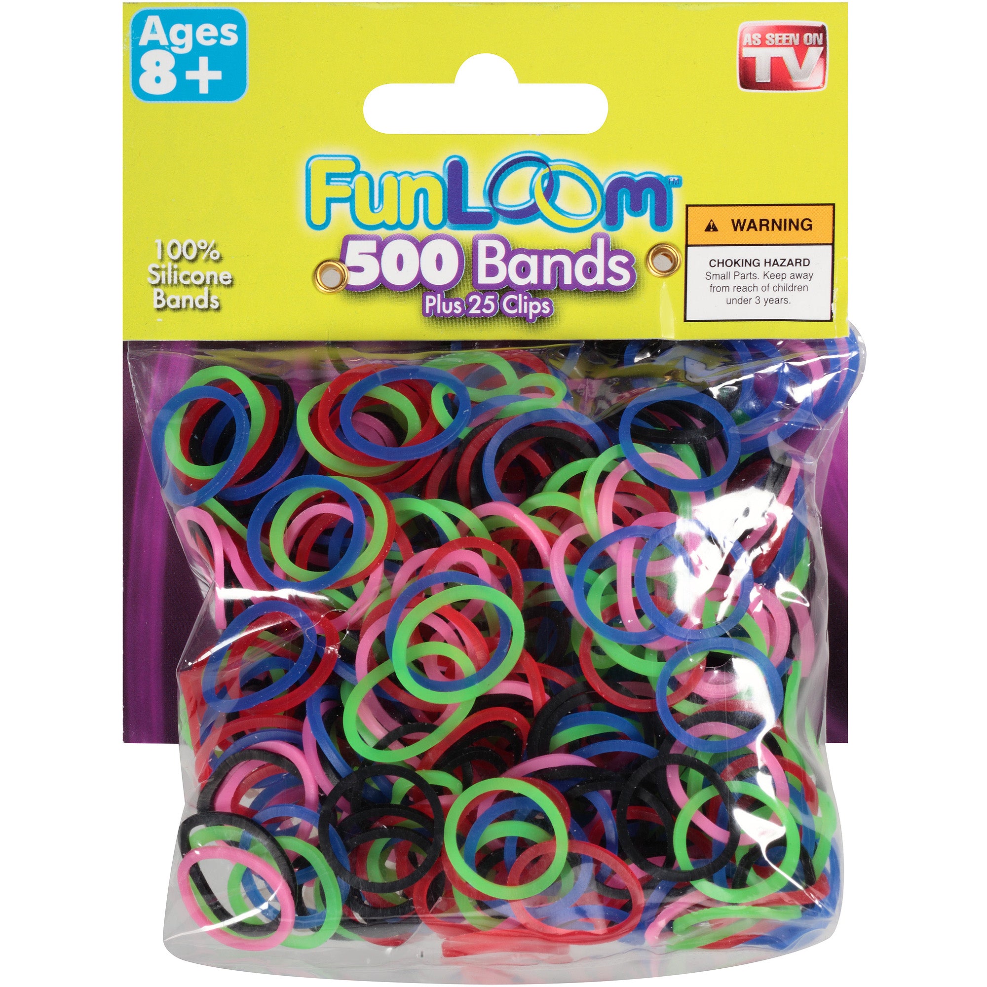 Mini Rubber Bands, Assorted colors 1000 bands and 36 S clips - Walmart.com