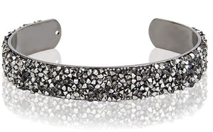 UNE DOUCE Rhinestone Bangle Bracelet for Women (Choose Your Color)