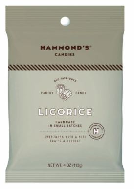 Hammond's Candies Licorice Drops Grab-n-go bag 4oz