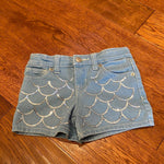 LS - Girls Cat & Jack Mermaid sequin Jean Shorts