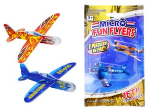 Micro Mini Glider Airplanes 2 in a pack