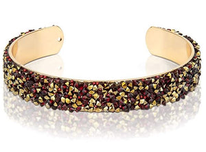 UNE DOUCE Rhinestone Bangle Bracelet for Women (Choose Your Color)