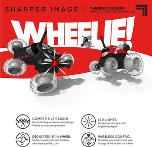 Sharper Image Thunder Tumbler Remote Control Car Spinning Car RC Car