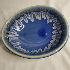 Pennington Ceramic Tear Bowl Mount Fuji Falls 9.75x8.75x3H