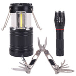 Roadpro Gift Set 4 Piece Survival Set With Pliers - Lantern - Flashlight - Carrying Case